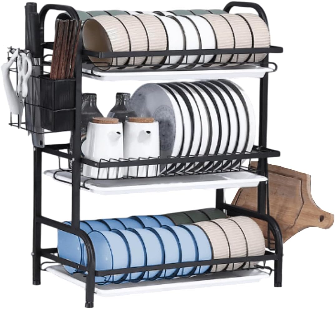 Mantén el orden en tu cocina gana espacio al instante con este organizador de 3 niveles”