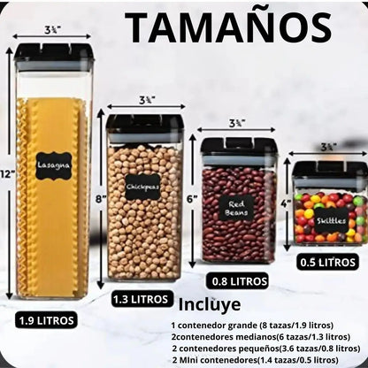 SET DE CONTENEDORES HERMETICOS